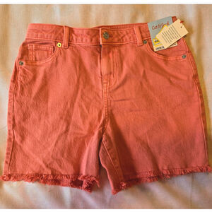 Girls CAT & JACK Size XXL 16/18 Orange Stretch Shorts